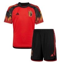 Fotballdrakt Barn Belgia Hjemmedraktsett VM 2022 Kortermet (+ Korte bukser)